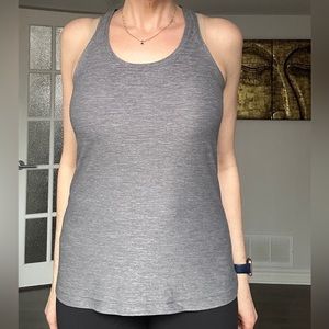 Lululemon grey racerback tank size 10